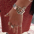 Load image into Gallery viewer, Antique Wave Fork Bracelet