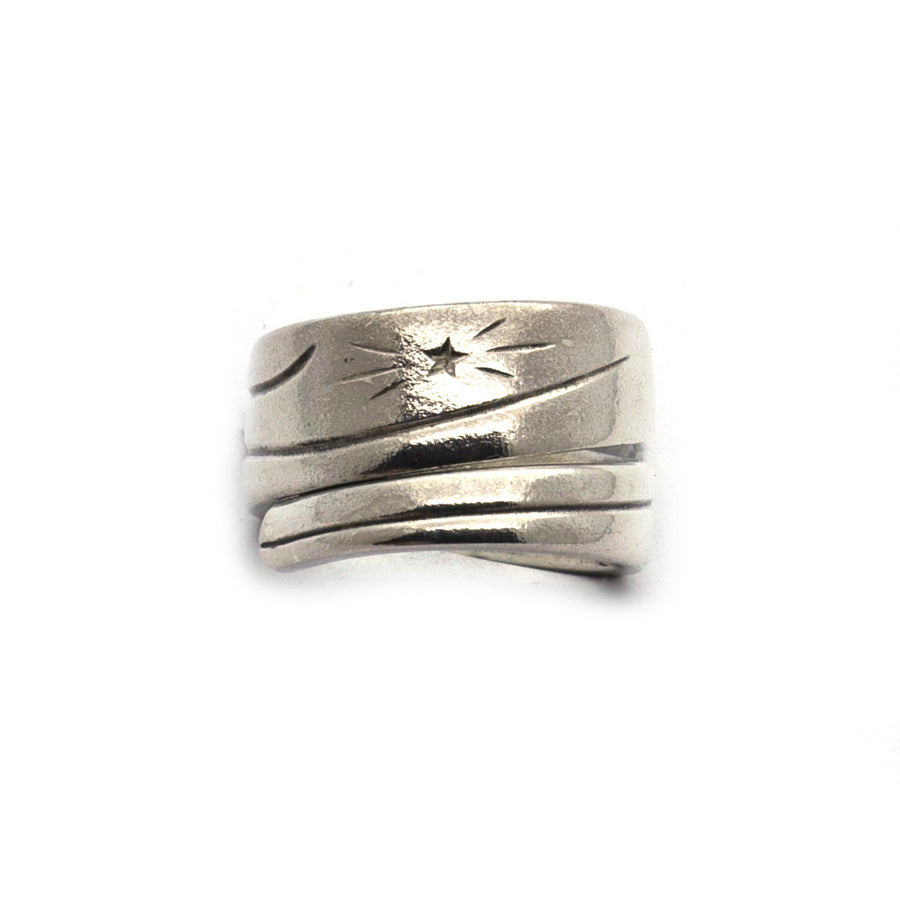 Antique Star spoon Handle Ring