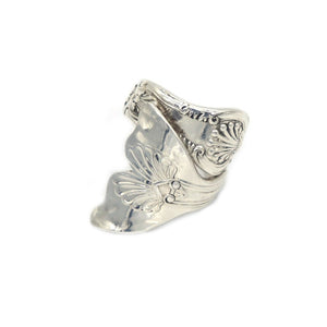 Antique spoon Whale tail ring